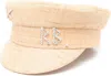 Ruslan Baginskiy Baker Boy Straw Cap In Beige