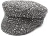 Ruslan Baginskiy Baker Boy Tweed Cap In Black