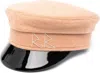 Ruslan Baginskiy Baker Boy Wool Cap In Beige