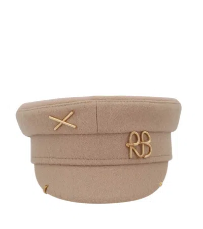 Ruslan Baginskiy Brown Solid Bakerboy Hat