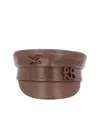 Ruslan Baginskiy Brown Solid Bakerboy Hat In Brown