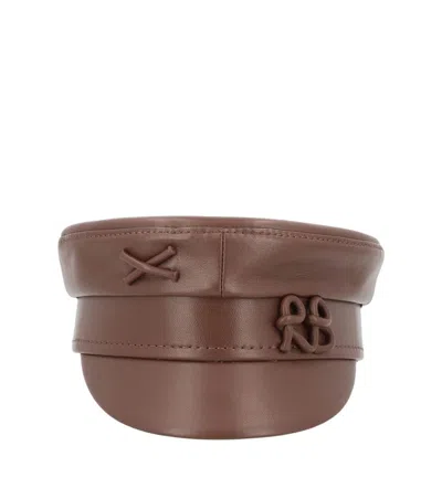 Ruslan Baginskiy Brown Solid Bakerboy Hat