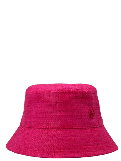 Ruslan Baginskiy Fuchsia Logo Straw Bucket Hat In Pink