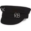 Ruslan Baginskiy Wool Baker Boy Cap In Black