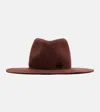 Ruslan Baginskiy Wool-blend Felt Fedora In Brown