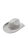 Ruslan Baginskiy Rb-logo Wool-felt Fedora Hat In Gray