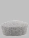 Ruslan Baginskiy Wool Felt Beret In Grey