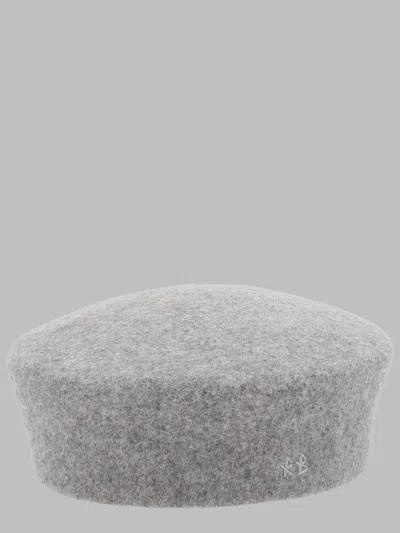 Ruslan Baginskiy Wool Felt Beret In Grey