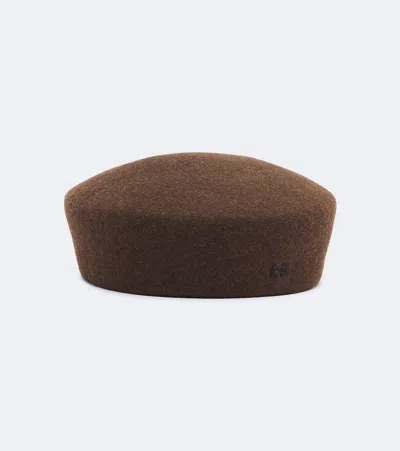 Ruslan Baginskiy Wool Felt Hat In Brown