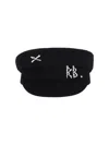 Ruslan Baginskiy Wool Hat With Rhinestones 'baker Boy'