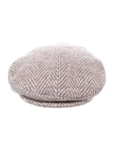 Pre-owned Ruslan Baginskiy Wool Newsboy Cap In Neutral