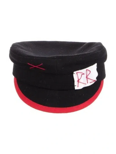 Pre-owned Ruslan Baginskiy Wool Newsboy Hat In Black