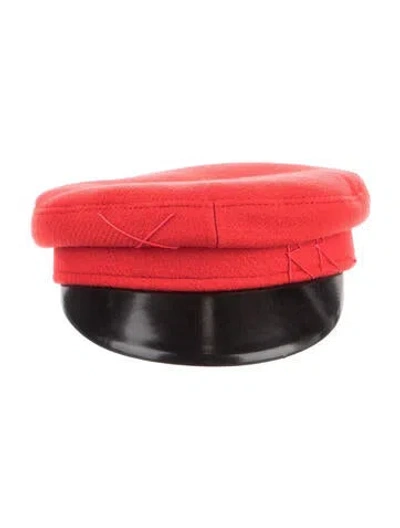 Pre-owned Ruslan Baginskiy Wool Paperboy Hat In Multi