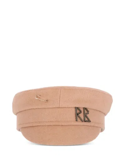 RUSLAN BAGINSKIY WOOL SAFETY-PIN SAILOR CAP