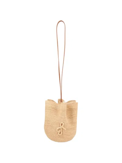 Ruslan Baginskiy Bucket Bag Long Strap Woven Texture In Brown