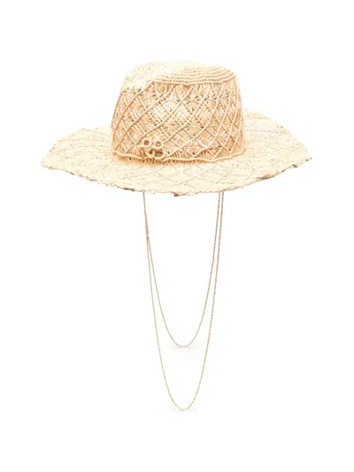 Ruslan Baginskiy Woven-straw Sun Hat In Neutral
