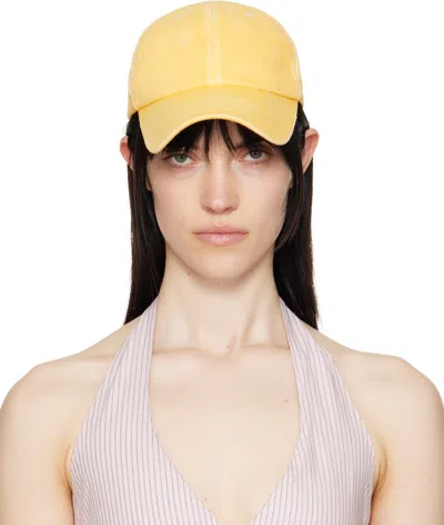 Ruslan Baginskiy Yellow Hand-embroidered Baseball Cap