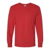 Russell Athletic Combed Ringspun Long Sleeve T-shirt In Red