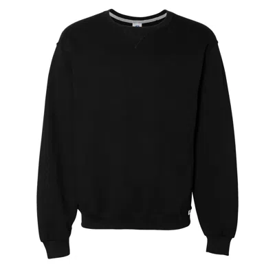 Russell Athletic Cotton Rich Fleece Crewneck In Black