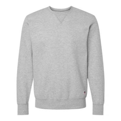 Russell Athletic Cotton Rich Fleece Crewneck In Grey