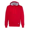 Russell Athletic Cotton Rich Fleece Hooded Sweatshirt In Red