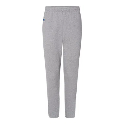 Russell Athletic Dri Power Closed Bottom Sweatpants With Pockets In Grey