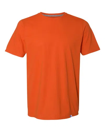Russell Athletic Dri Power Cvc Performance T-shirt In Yellow