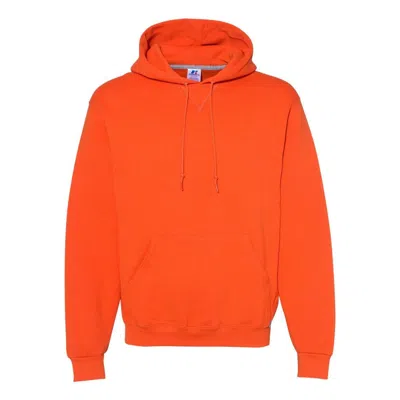 Russell Athletic Dri Power Hooded Sweatshirt In Orange