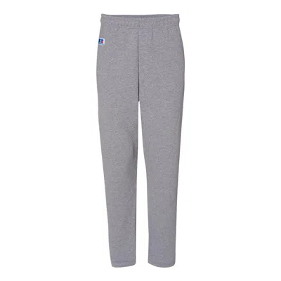 Russell Athletic Dri Power Open Bottom Pocket Sweatpants In Grey