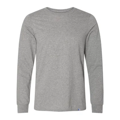 Russell Athletic Essential 60/40 Performance Long Sleeve T-shirt In Grey
