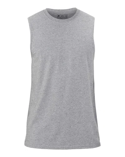 Russell Athletic Essential Jersey Sleeveless Muscle T-shirt In Blue