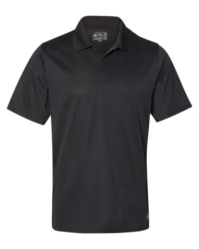 Russell Athletic Essential Short Sleeve Polo In Black