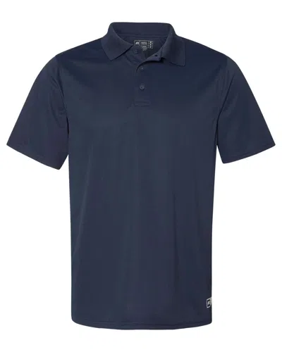 Russell Athletic Essential Short Sleeve Polo In Blue