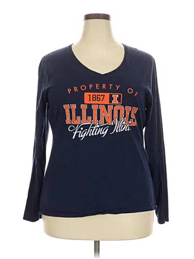 Pre-owned Russell Athletic Long Sleeve T-shirt In Blue