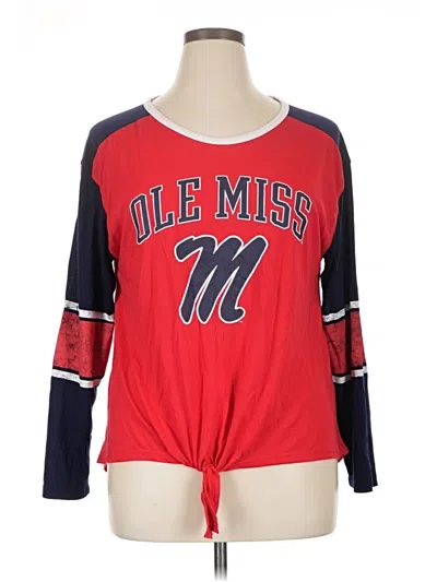Pre-owned Russell Athletic Long Sleeve T-shirt In Red