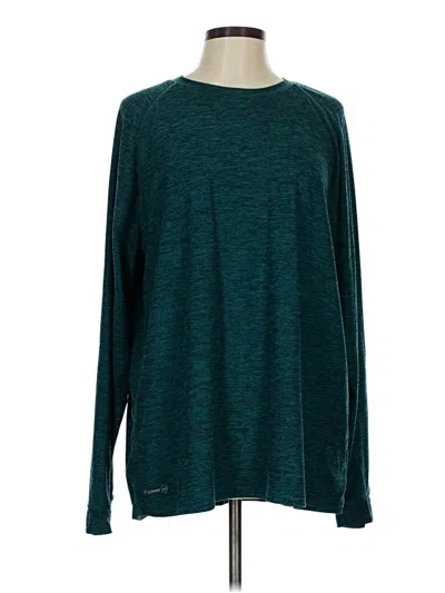 Pre-owned Russell Athletic Long Sleeve T-shirt In Teal