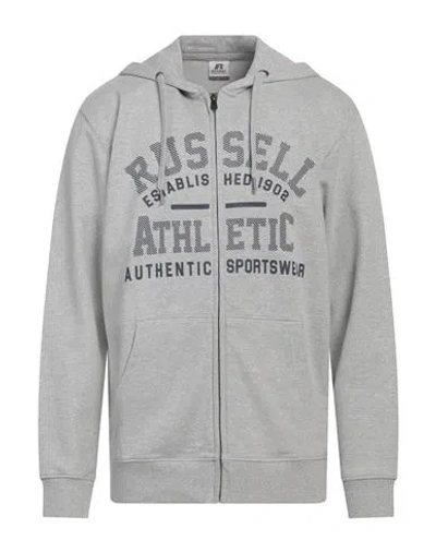 Russell Athletic Man Sweatshirt Grey Size Xl Cotton, Polyester