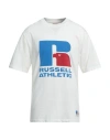 Russell Athletic Man T-shirt Off White Size L Cotton, Polyester