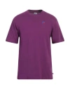 Russell Athletic Man T-shirt Purple Size S Cotton