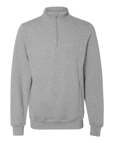 Russell Athletic Men's Dri Power Quarter-zip Cadet Collar Sweatshirt In Blue