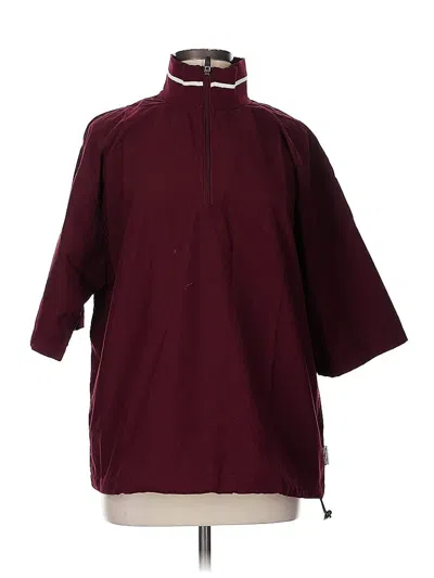 Pre-owned Russell Athletic Poncho In Burgundy