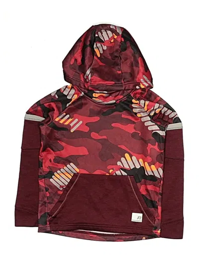 Pre-owned Russell Athletic Kids' Pullover Hoodie In Burgundy