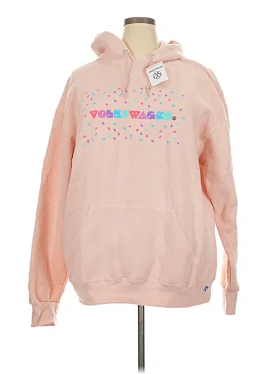 Pre-owned Russell Athletic Pullover Hoodie In Pink