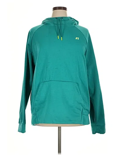 Pre-owned Russell Athletic Pullover Hoodie In Teal