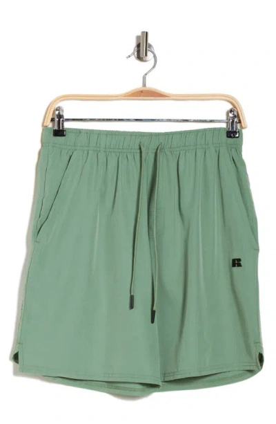 Russell Athletic Running Shorts In Loden Green