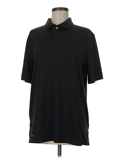 Pre-owned Russell Athletic Short Sleeve Polo Shirt In Black