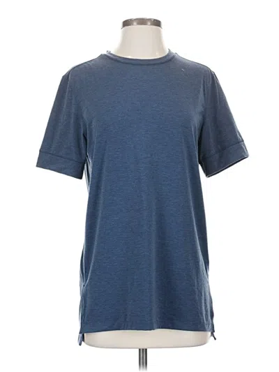 Pre-owned Russell Athletic Short Sleeve Top Blue Crew Neck Tops