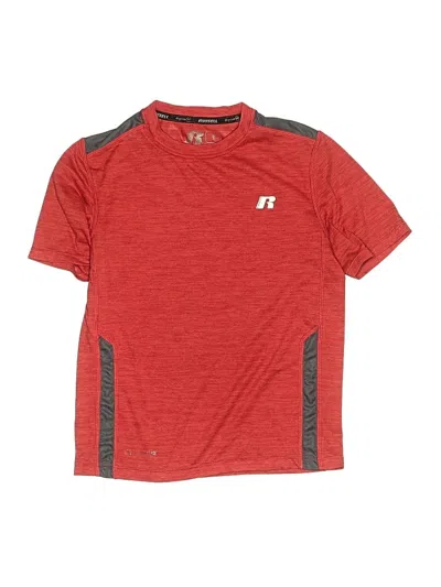 Pre-owned Russell Athletic Kids' Short Sleeve Top Red Tops