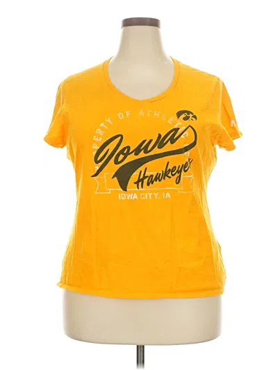 Pre-owned Russell Athletic Short Sleeve T-shirt In Yellow