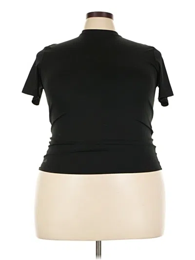 Pre-owned Russell Athletic Short Sleeve Turtleneck In Black
